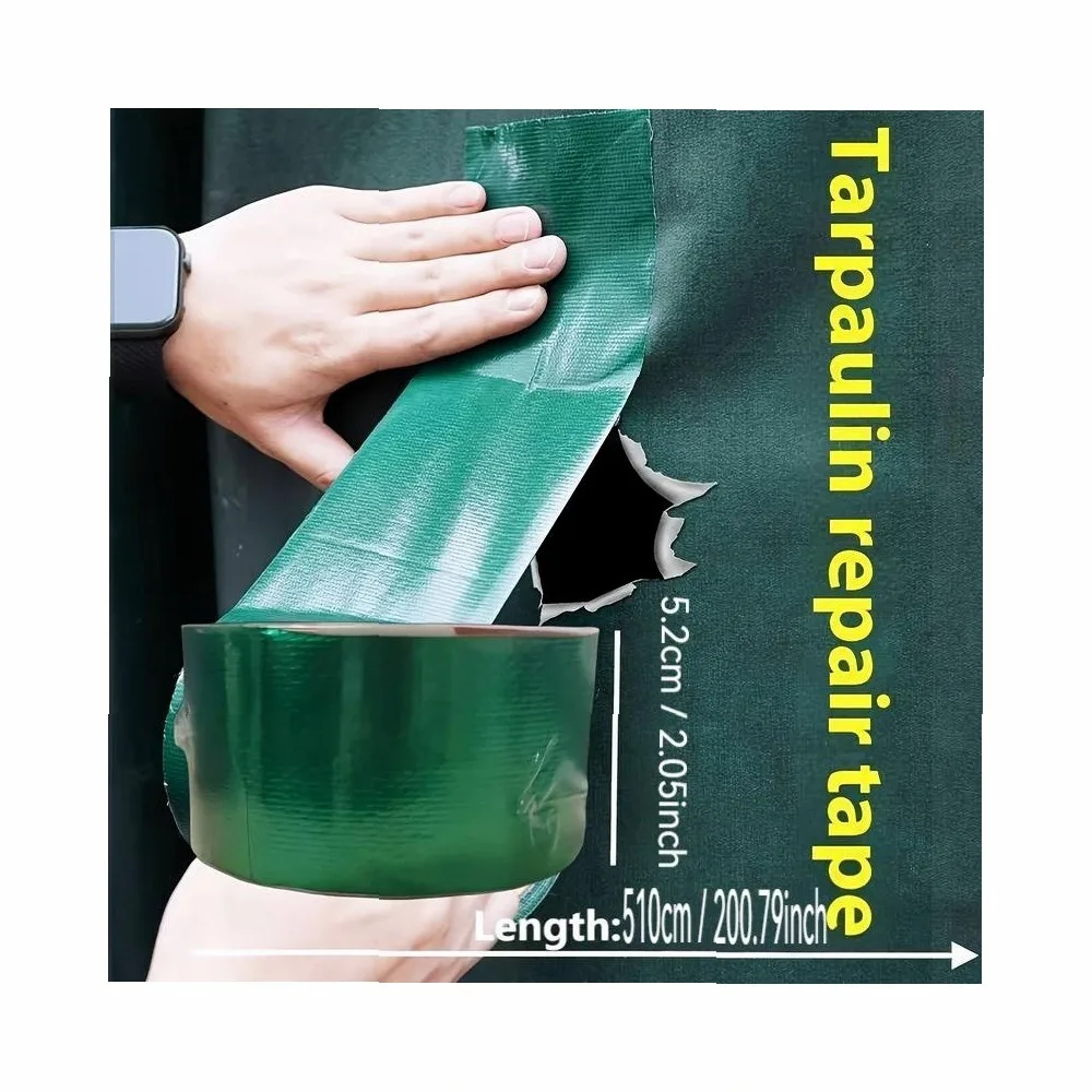 Waterproof Tarpaulin Repair Tape - Instant Seal, Tear-Resistant, Strong Adhesive Patch for Canvas, Tent, Truck Cover