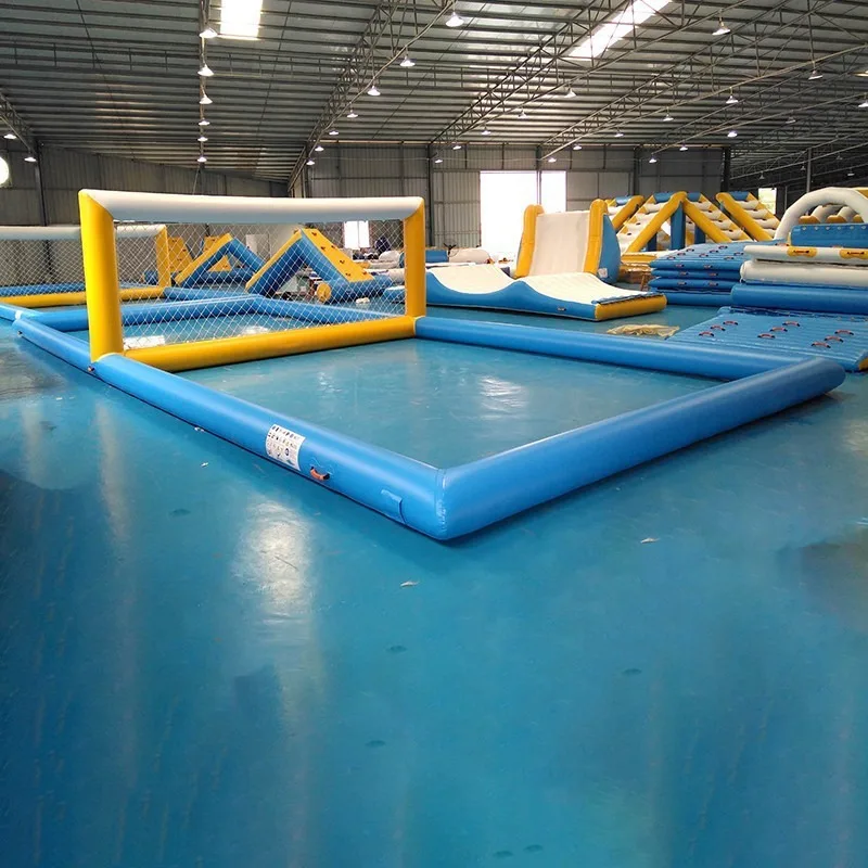 

Inflatable Water Volleyball & Soccer Court - Floating PVC Sports Field for Pool Party Water Play Gamespromote sales