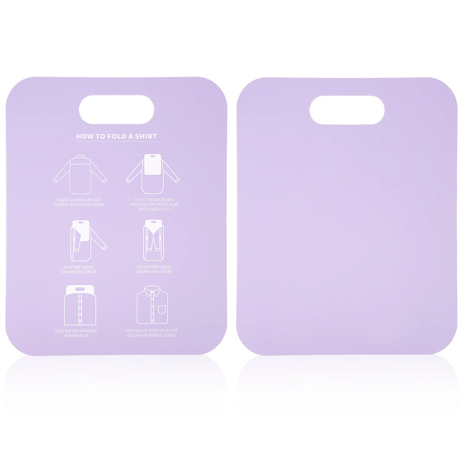 2pcs Shirt Folding Pp Material Space Saving Clothes Organizer Anti Wrinkle Board For T Shirts Collared Shirts Long Sleeve