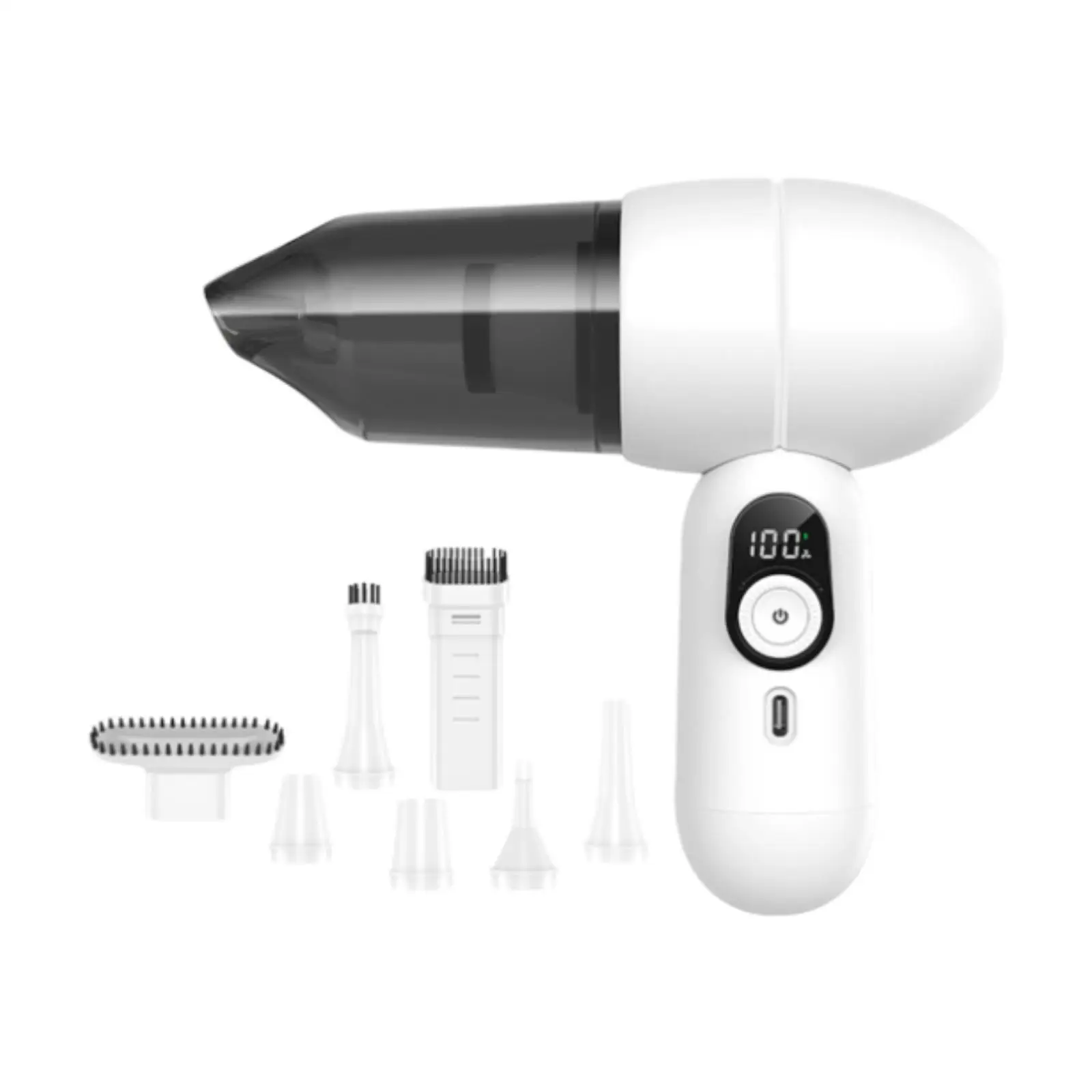 Handheld Vacuum Cleaner with Efficient Brushless Motor Home Appliance Auto Accessories Portable Vacuum Cleaner for Computer Sofa