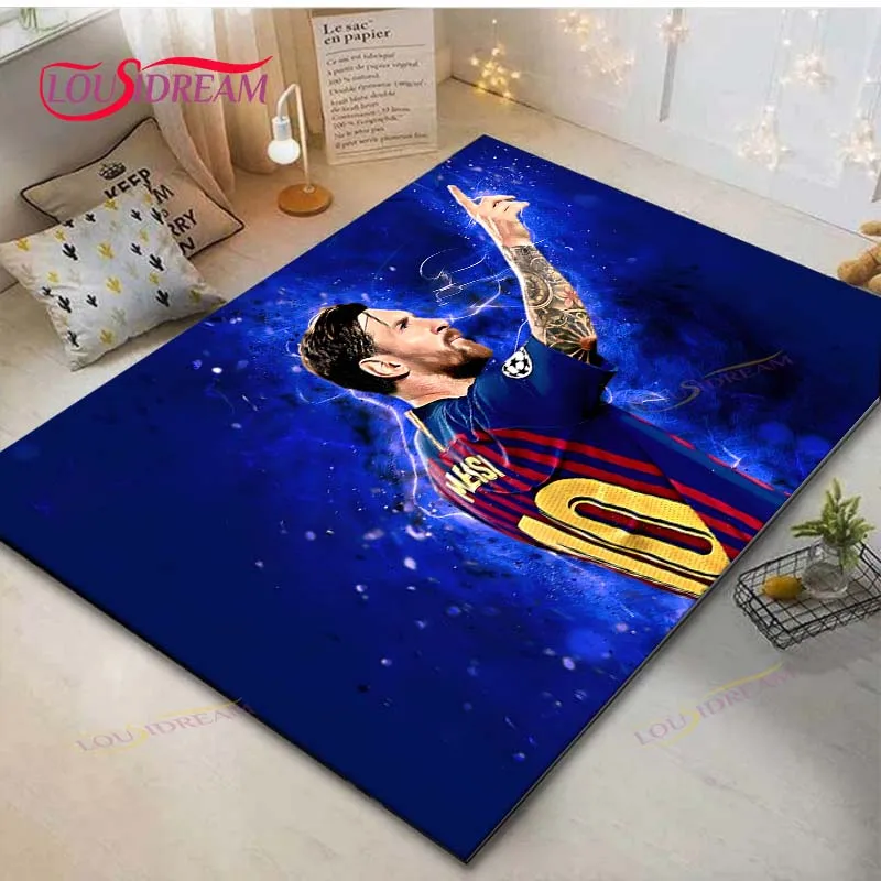 

Cristiano Ronaldo--Messi-Neymar Print Carpets Living Room Anti-Skid Area Rug Kids Bedroom Mats Game Mat Large Carpet Decor