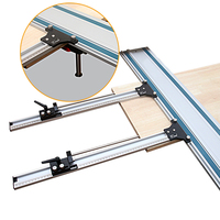 Parallel Rail Guide System Aluminium Alloy Circular Saw Track Set Fixed Guide Rail Bracket For Track Saw Track Repeatable Cuts