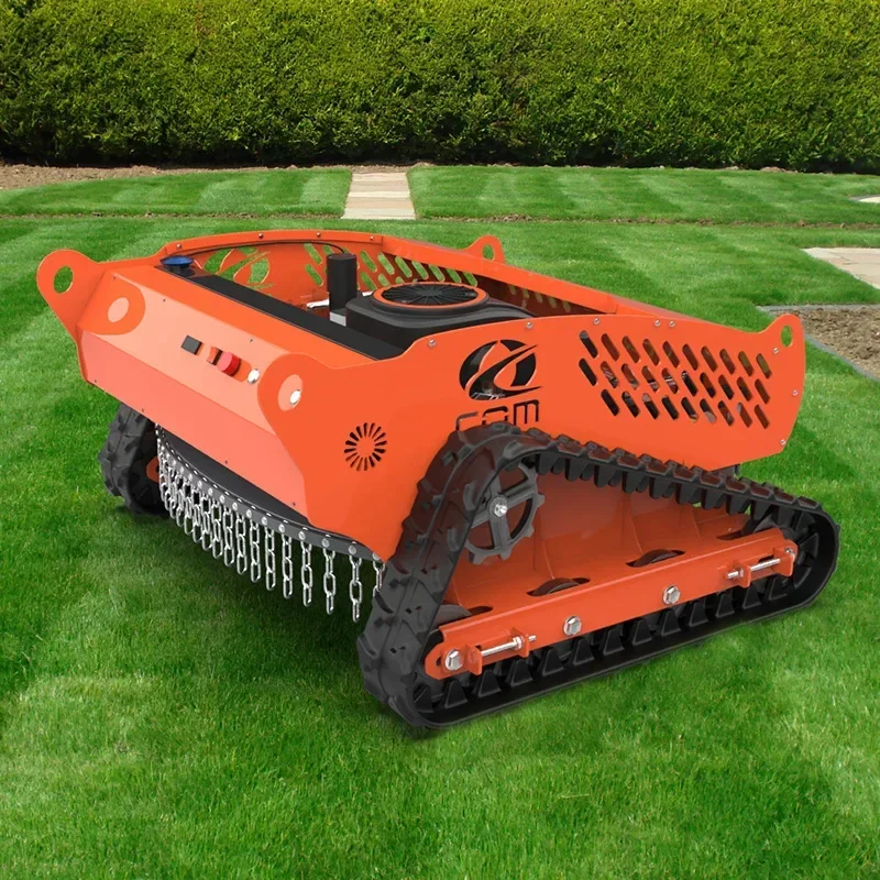 Gasoline Remote-controlled Lawn Mower with A Width of 800 Centimeters and Zero Rotation Robot Rubber Tracks