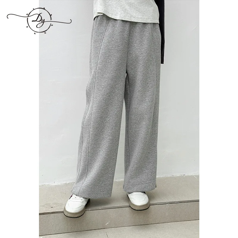 Girls Pants 2024 Autumn New Childrens Clothes Boys and Girls Style Loose Sports Straight Underpants Casual Simple Daily