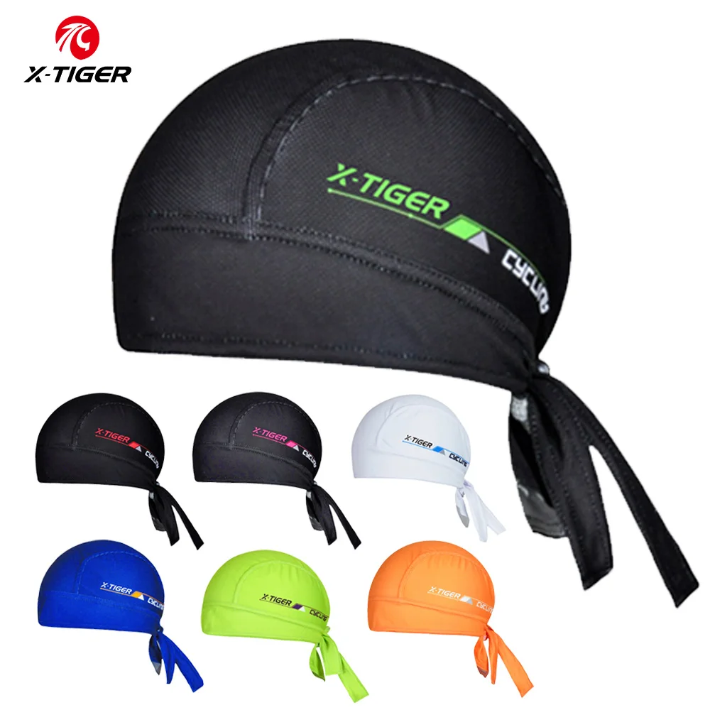 X-TIGER Herren-Radsport-Bandana-Mütze, elastisch, atmungsaktiv, für den Sommer, schnell trocknend, MTB-Fahrrad-Kopftuch, Outdoor-Sport, Laufen, Reiten, Kopfbedeckung