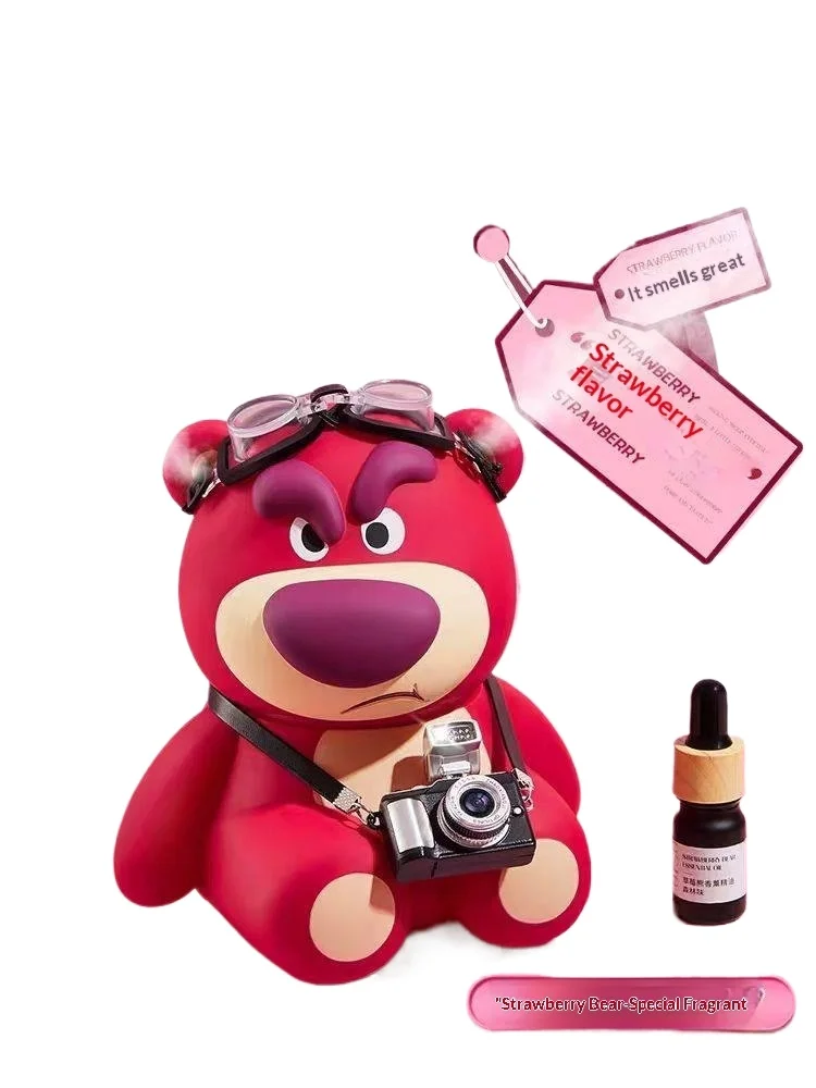 Disney Strawberry Bear Air Humidifier Small Bedroom Home Use Silent Gift For Girls Birthday Cartoon Themed Toys And Hobbies