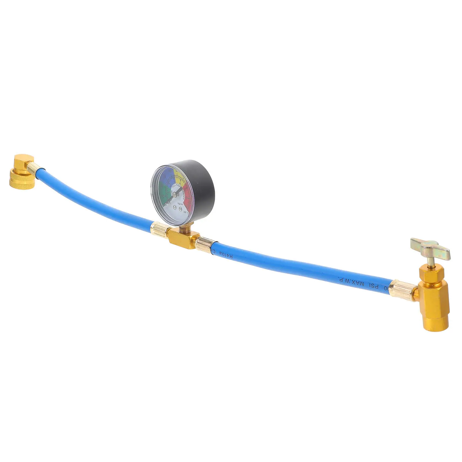 

R134a Refrigerant Charge Hose with Built- Heavy Duty Construction for Car Ac Recharge Vehicle Air Conditioning Charging