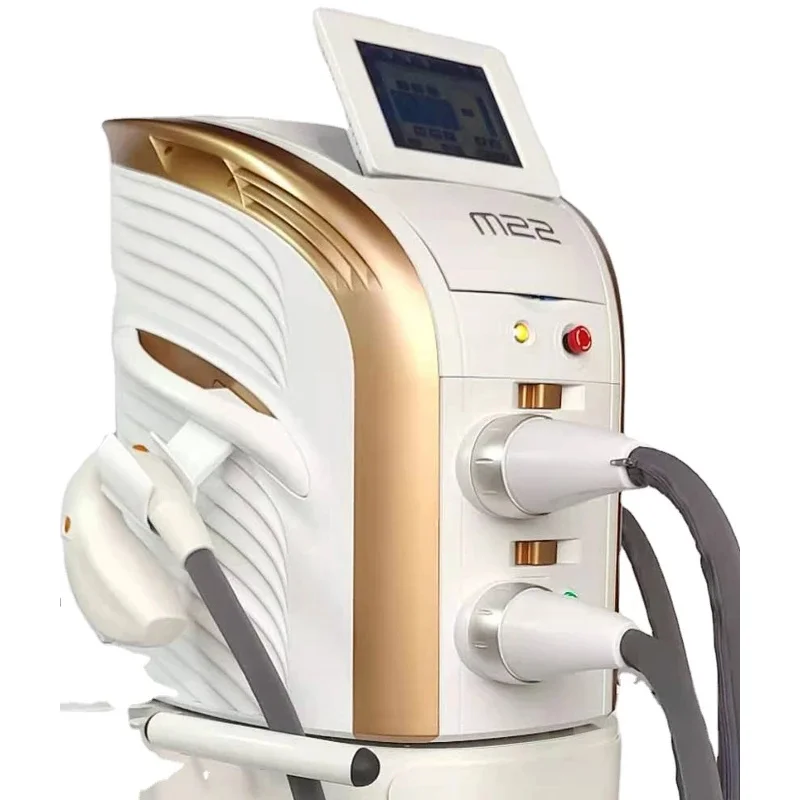 

2 в 1 M22 OPT IPL Лечение акне Удаление сосудов Омоложение кожи Лазерная эпиляция Косметическая машина NDYAG