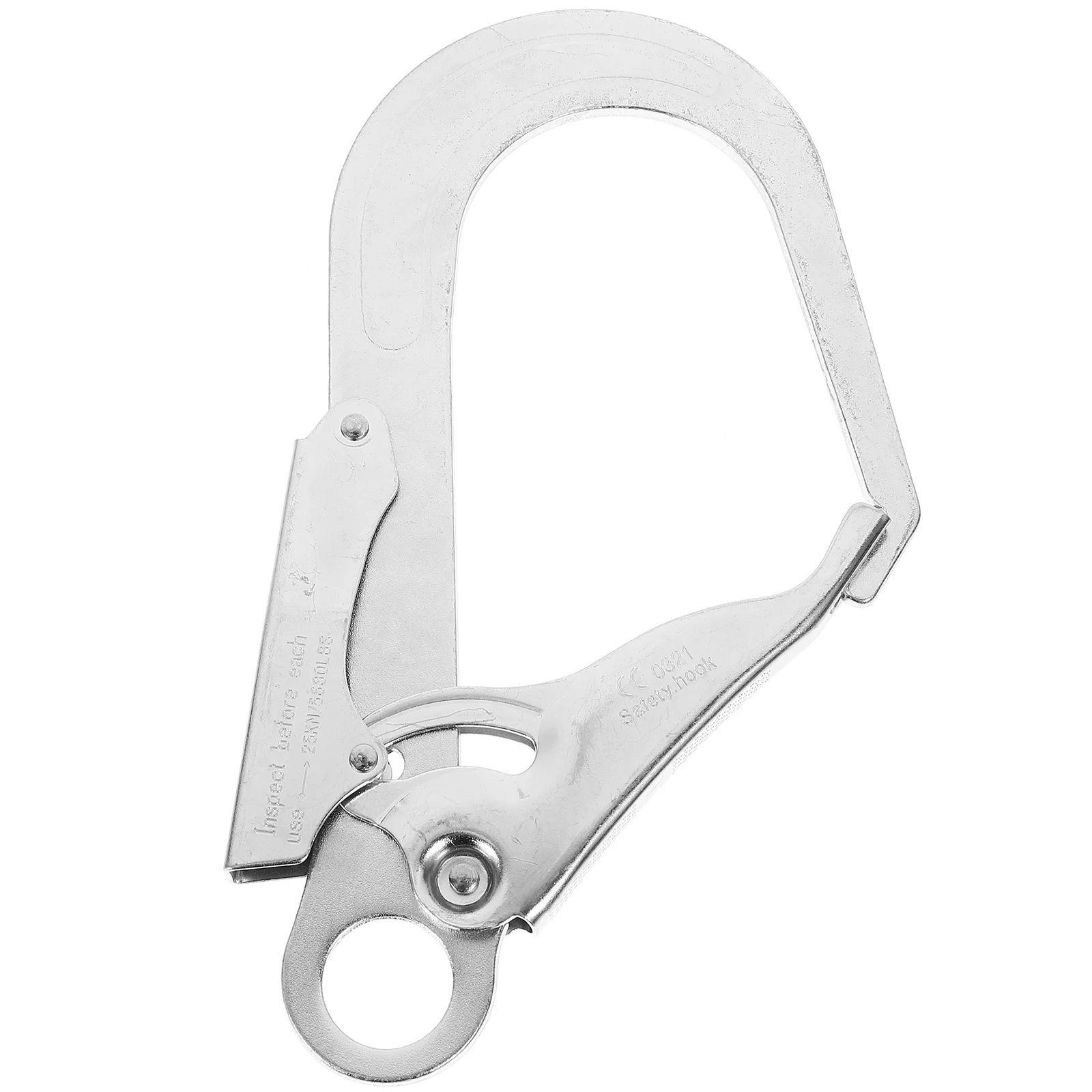 Multifunction Snap Hook Self-Locking Big Heavy Duty Carabiner Alloy Steel Safety Rebar Repair Link