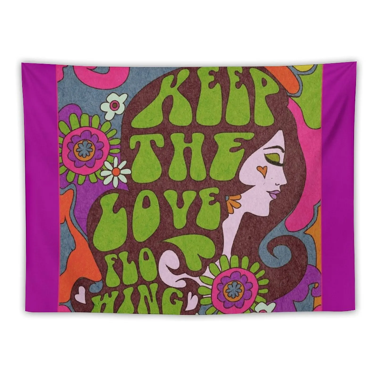 

KEEP THE LOVE FLOWING Tapestry Decor Home Wall Mural Art Mural Decoration For Home Tapestry
