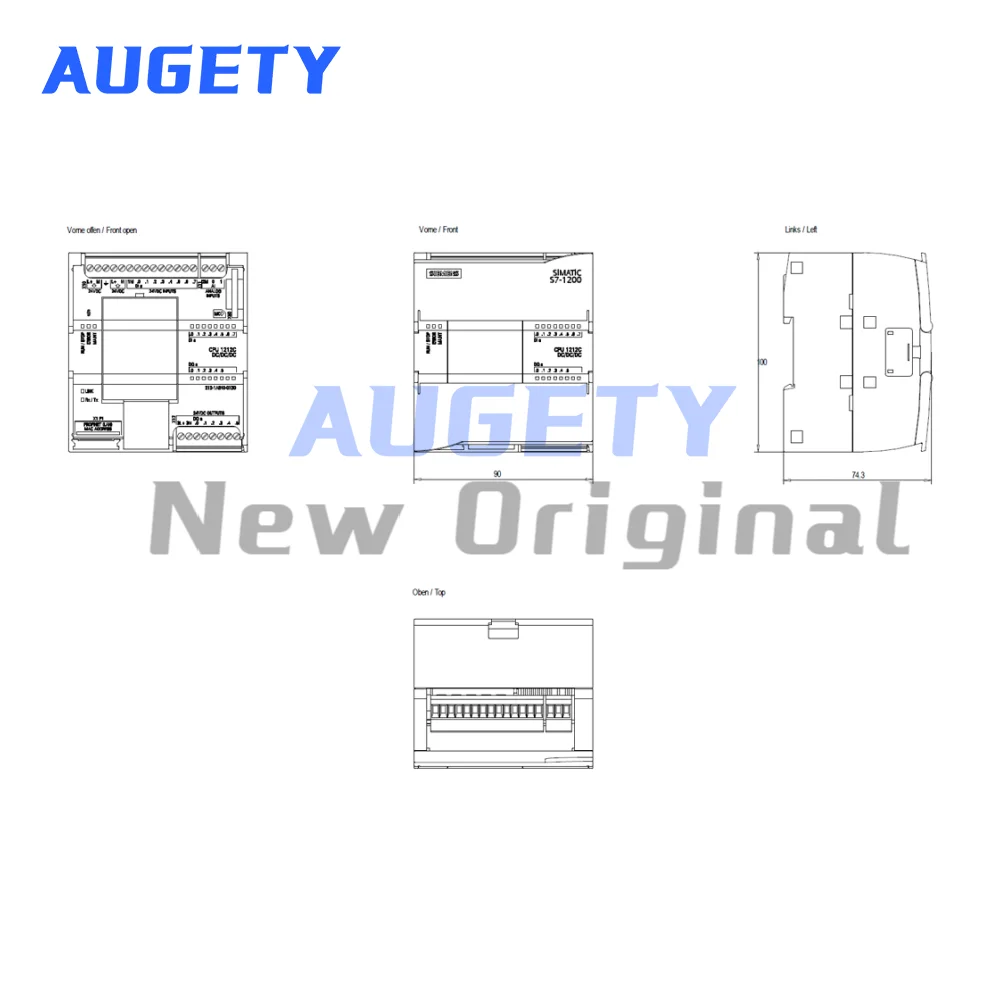 6ES7212-1AE40-0XB0 6ES72121AE400XB0 العلامة التجارية الجديدة الأصلية لشركة سيمنز SIMATIC S7-1200 ، وحدة المعالجة المركزية 1212C