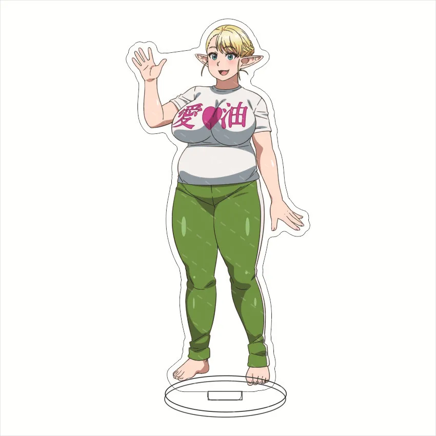 Anime Plus-size Elf acrilico Stand Figure Display Plus size Elf Cosplay Charm Cartoon Desktop Model Plate Decor Gift