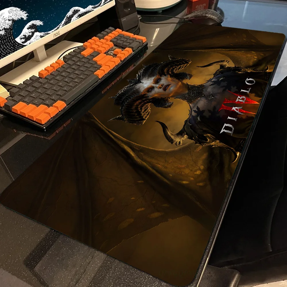 Cool HD D Diablo 4 IV Mousepad Mouse Mat With Pad gaming accessories Prime Gaming XXL Keyboard Pad Stitch Padding Mat