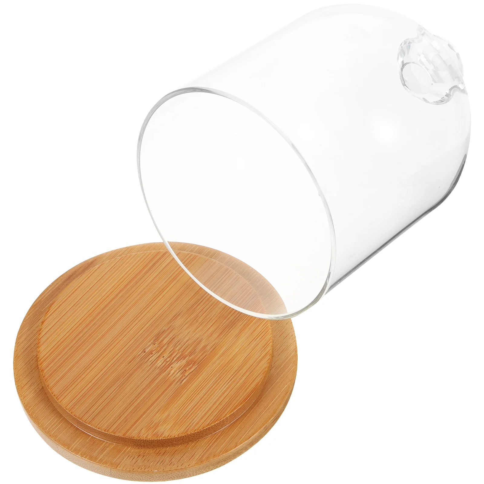 

Glass Display Dome with Base Transparent Craft Holder Table Display Case Keepsake Storage Container Glass Dome