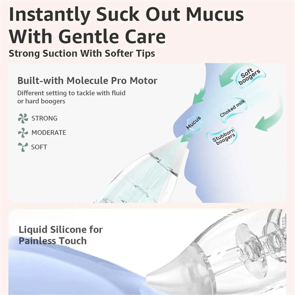 Big Discount Smart Electric Baby Nasal Aspirator Absorber Equipment Obstruction Rhinitis Cleaner New Born Items Care Tools
