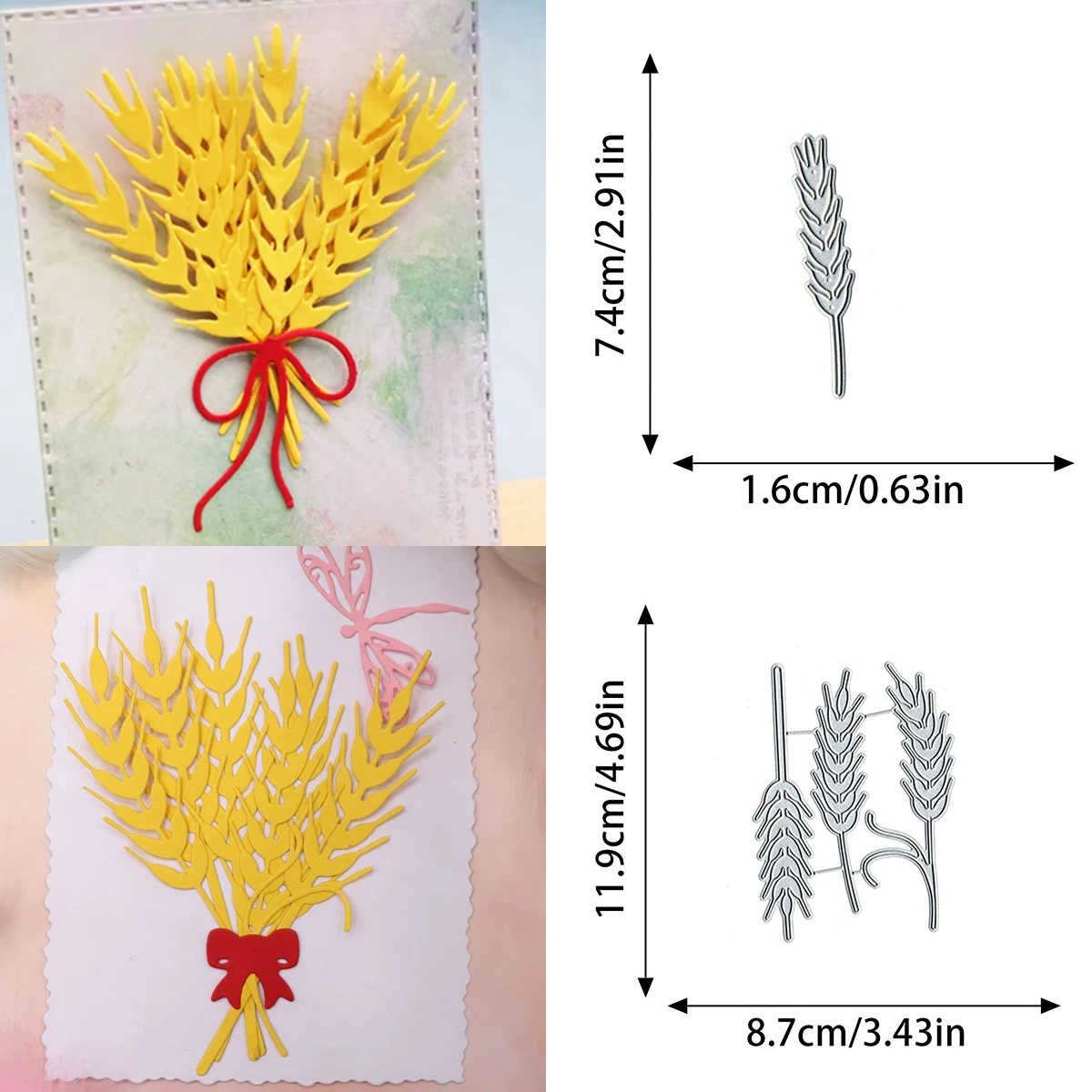 Frame Metal Wheat Strip Decoration Cutting Dies Album Cover DIY Educational Scrapbook Knife Mould Blade Punch Stencils Dies