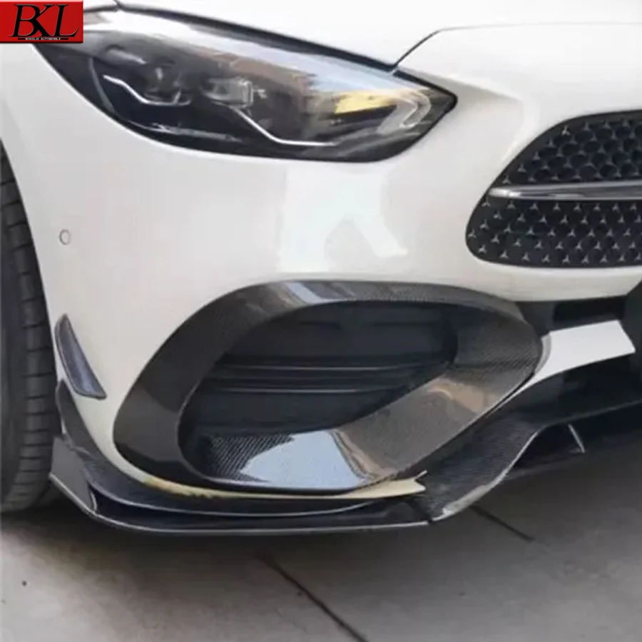 

For Mercedes Benz C Class W206 C200 C260 Sport 2022 Carbon fiber wind knife fog lamp air vent decorative strip Upgrade body kit