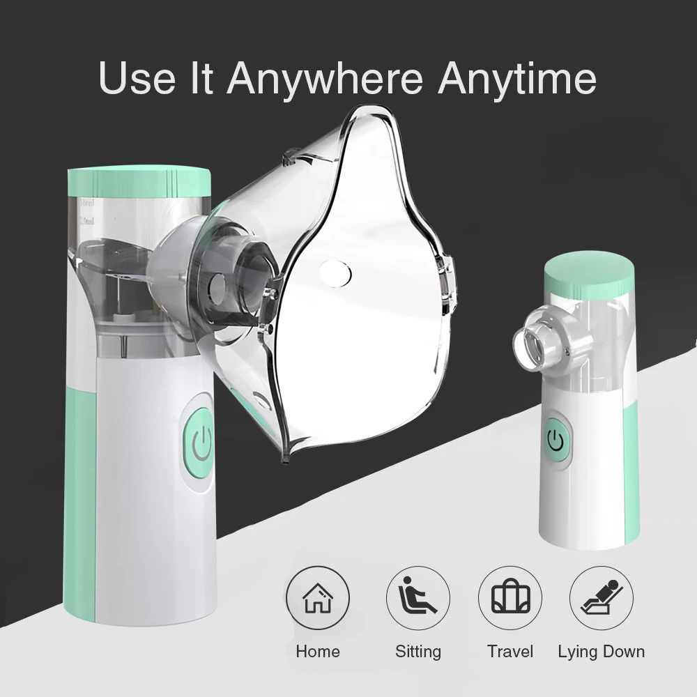 Hot Portable Inhale Nebulizer Mini Handheld Mesh Atomizer Silent Inalador Usb Autoclean Nebulizador Adult Automizer DropShipping