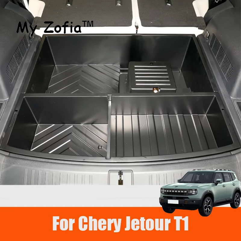 For Chery Jetour T1 2024 2025 2026 Car runk Organizer Box Expand Storage Customized Large Capacity Spare Gap Filler Accessories