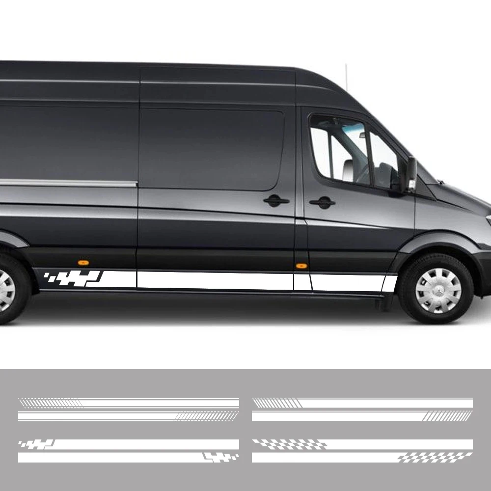 Car Stickers Camper Van Racing Sport Vinyl Film Decor Decal Auto Tuning Accessories For Mercedes Benz Sprinter W906 W907 313 906