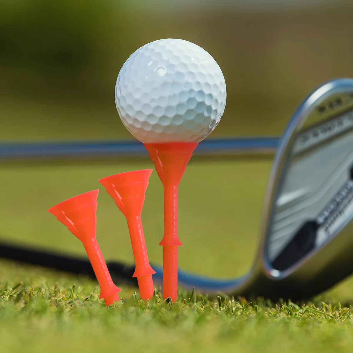 تي شيرتات جولف بلاستيكية 3 1/4 بوصة ترقية غير قابلة للكسر 50 عبوة تقلل من الاحتكاك تدور جانبي متين ومستقر 83 مم #3