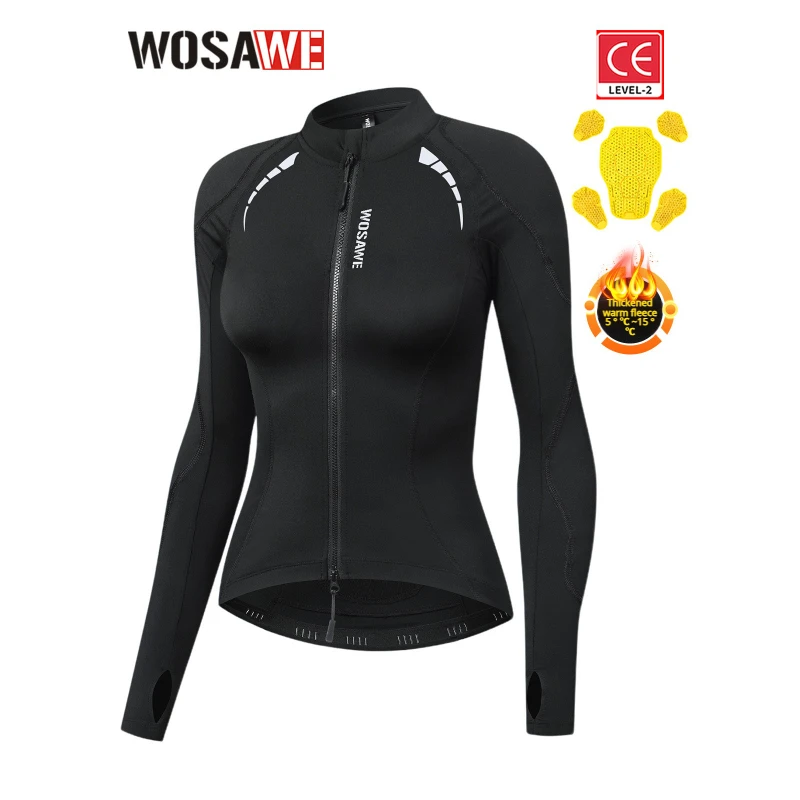 

WOSAWE Breathable Motorcycle Armor Jacket For Women Anti Fall Motorcycle Soft Armor Winter Motorbike Riding Protective Jacket