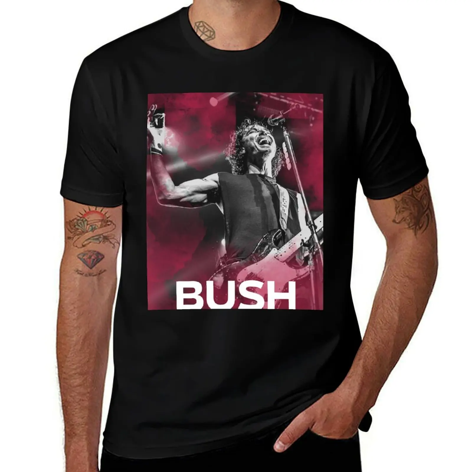 Bush Fan Art of survival fan tour 2023 For Grunge 90s Lovers T-Shirt summer clothes Louboutins black t-shirts for men