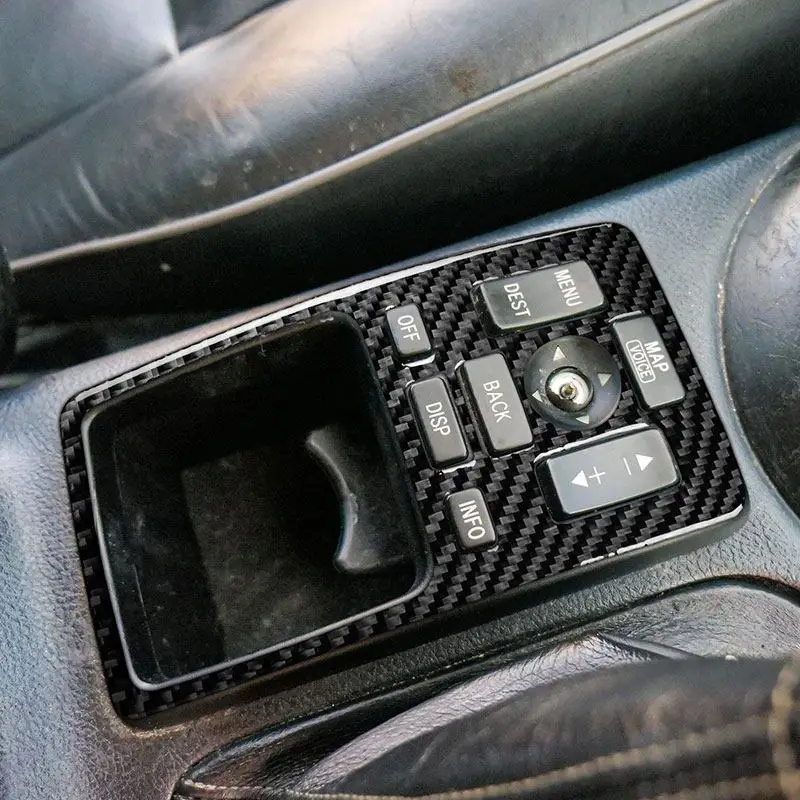 

Soft Carbon Fiber Car Interior Accessories Central Control Panel Frame Trim For Lexus IS 300 1999 2000 2001 2002 2003 2004 2005