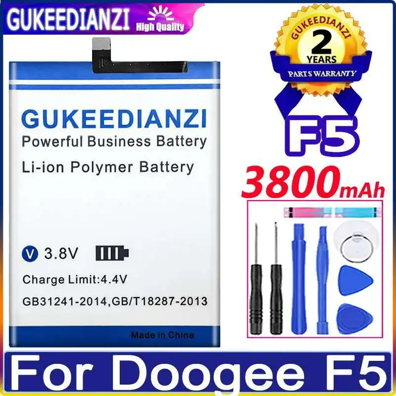 

Mobile Phone Battery Durable High-Capacity For Doogee F5 3800mAh