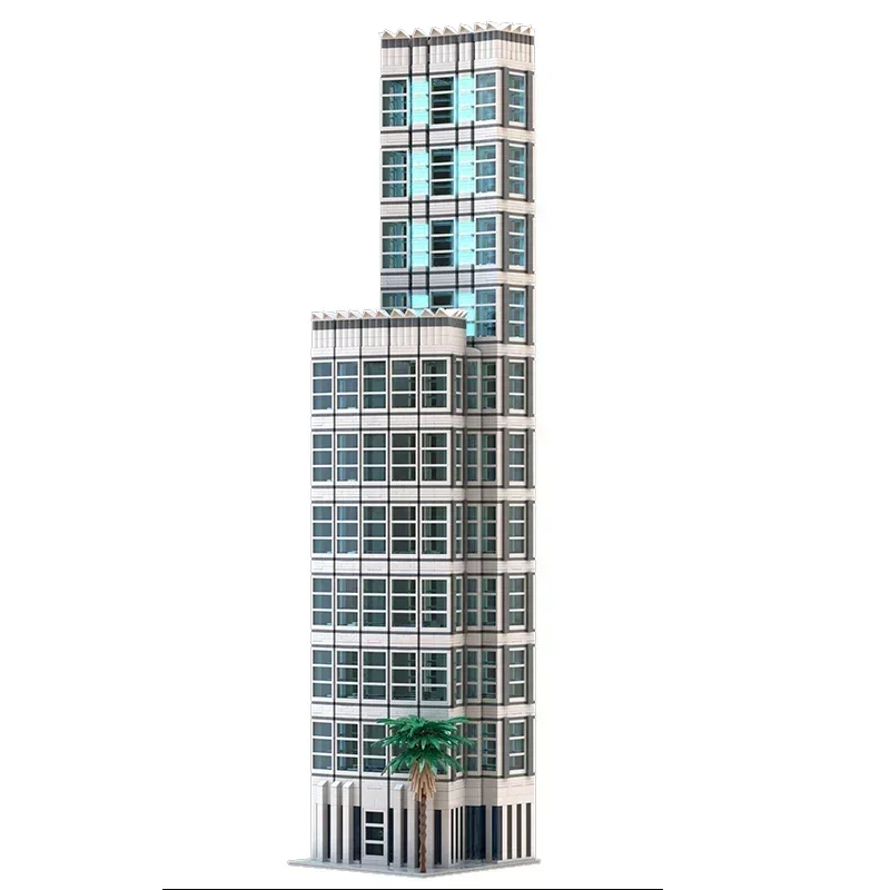 Moc Building Bricks Street View Model Ocean Tower And AVN Tower Technology Modular Blocks Gifts Christmas Toys DIY Sets Assembly