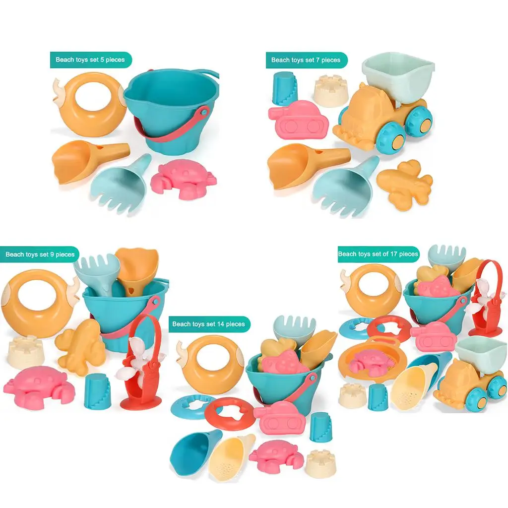 Kit de jouets de plage pour enfants, seau, camion Animal, château, cour extérieure, cadeaux pour enfants