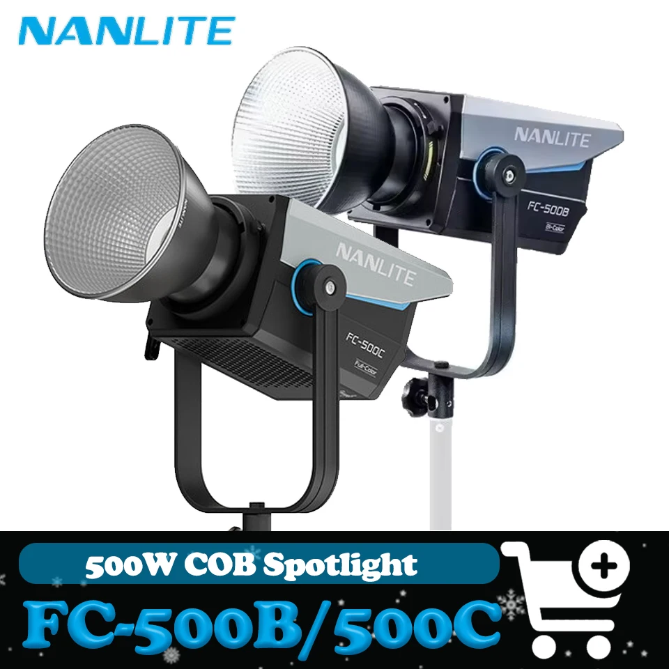 

Nanlite FC-500B FC-500C Светодиодное освещение для фотосъемки Монольный светильник COB высокой мощности для наружной кинозаписи