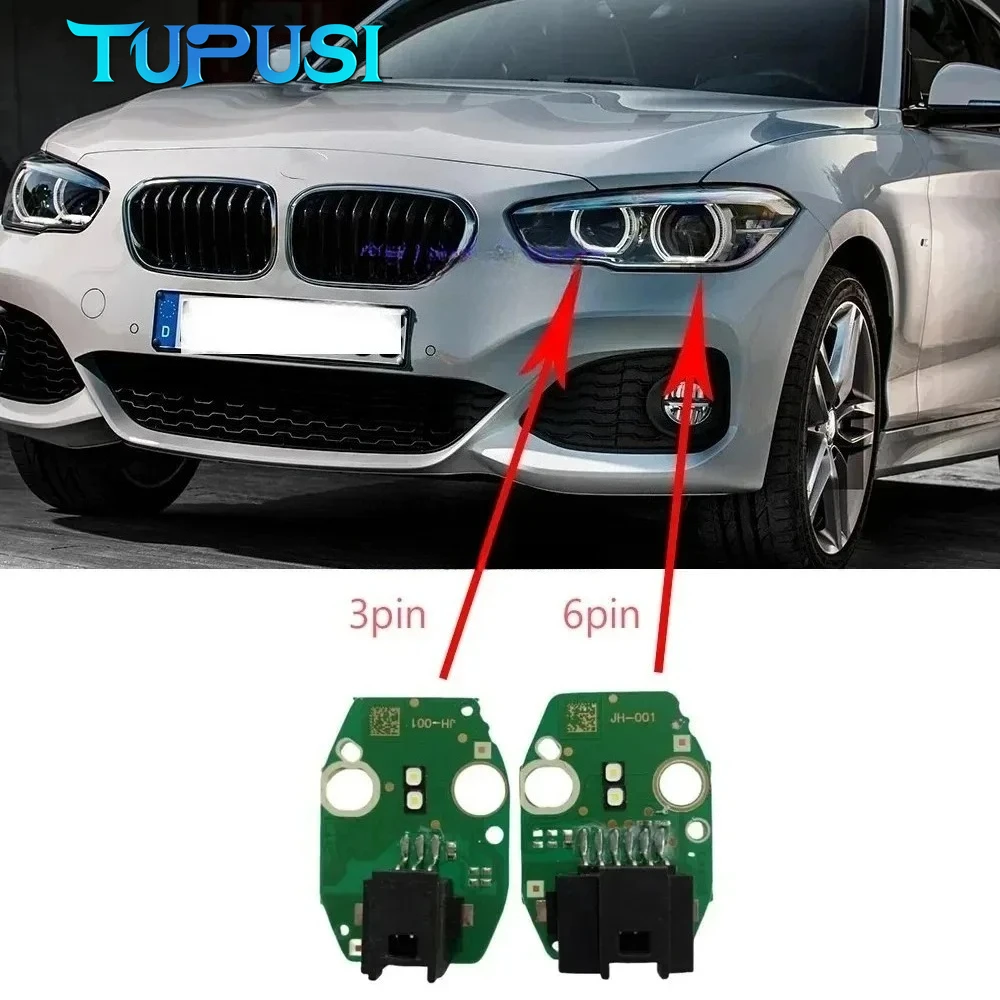 

Модуль светодиодных дневных ходовых огней White Angel Eyes для BMW 1 серии F20 F21 2017 года, LED 114d 116d 116i 118d, 63117428425