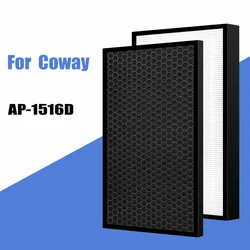 Purificador de aire Coway Storm AP-1516D AP1516D, reemplazo de filtro HEPA y filtro desodorizante de carbón activado