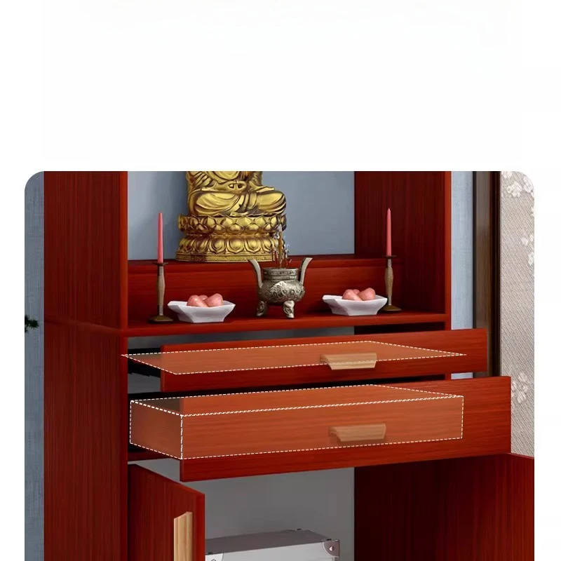 YFY  god of wealth incense table guanyin buddha statue worship seat living room for homechinese style standing cabinet