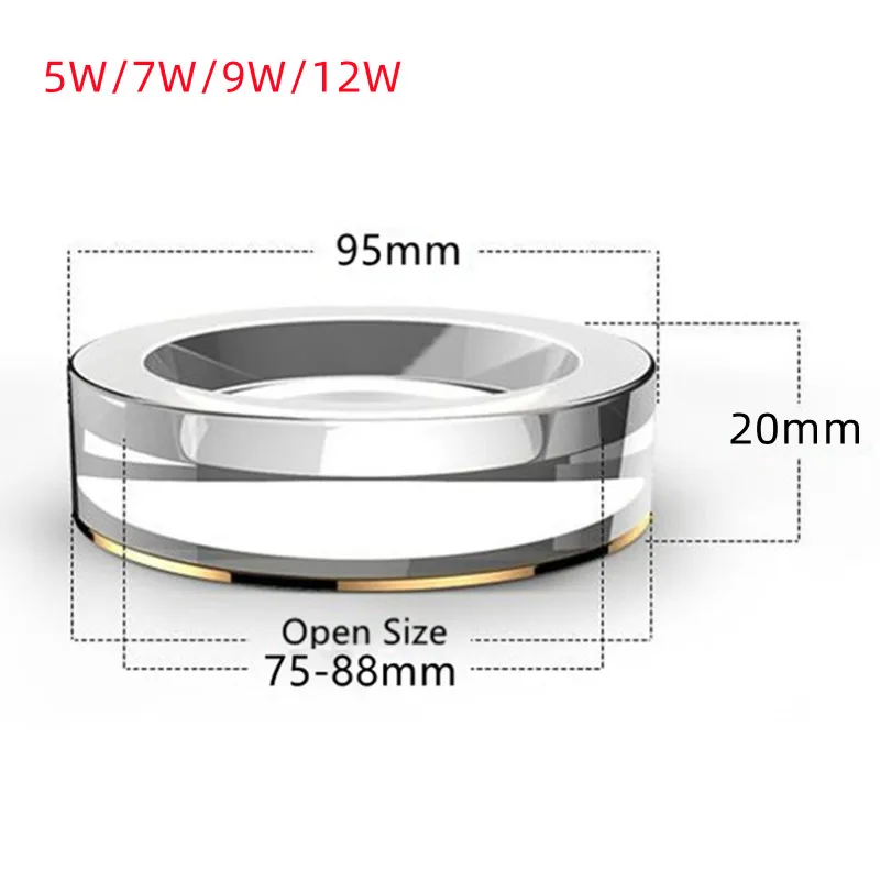 AC220V Acryl Embedded in Downlight Round 5W 7W 9W 12W  LED Ceiling Recessed Spot Light for Home Decoration Kitchen Lighting
