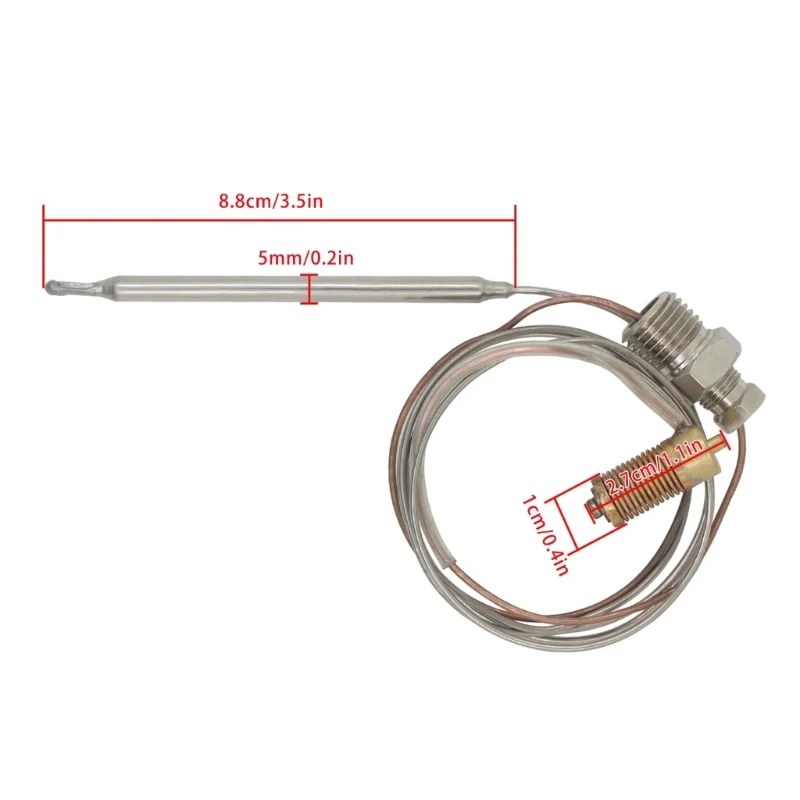 CPDD التحكم في درجة الحرارة التحقيق صمامات الغاز قضيب الحرارية لمقلاة صغيرة الجلوس 710 وظيفة موثوقة التثبيت السريع