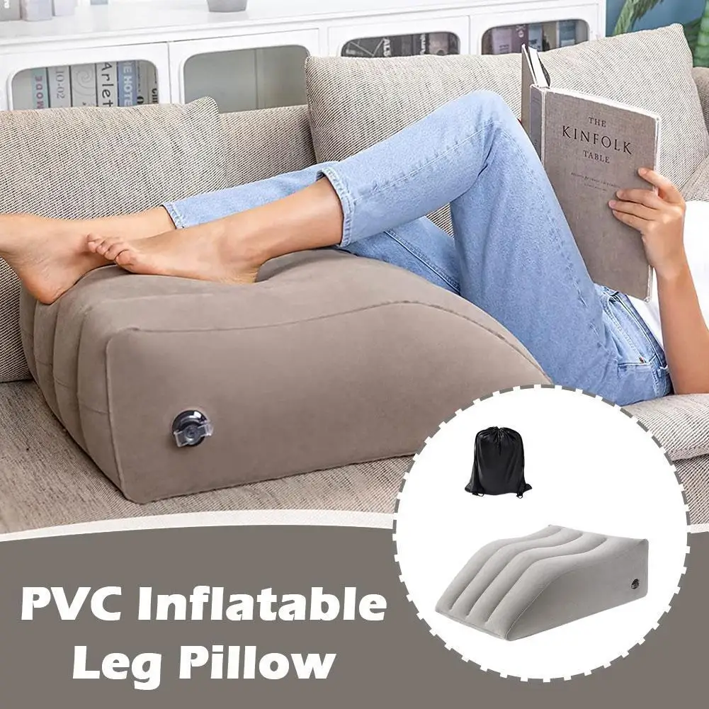 Inflatable Leg Pillow Lightweight Knee Pillow PVC Pregnant Woman Foot Pillow Elevation Leg Pillows Wedge Pillow Knee Cushion