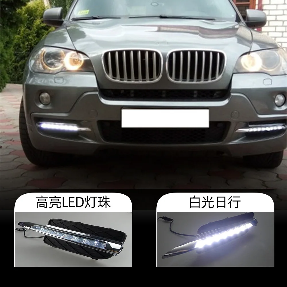 

For BMW 07-10 X5 daytime running light E70 dedicated LED daytime running light front bumper fog light modification