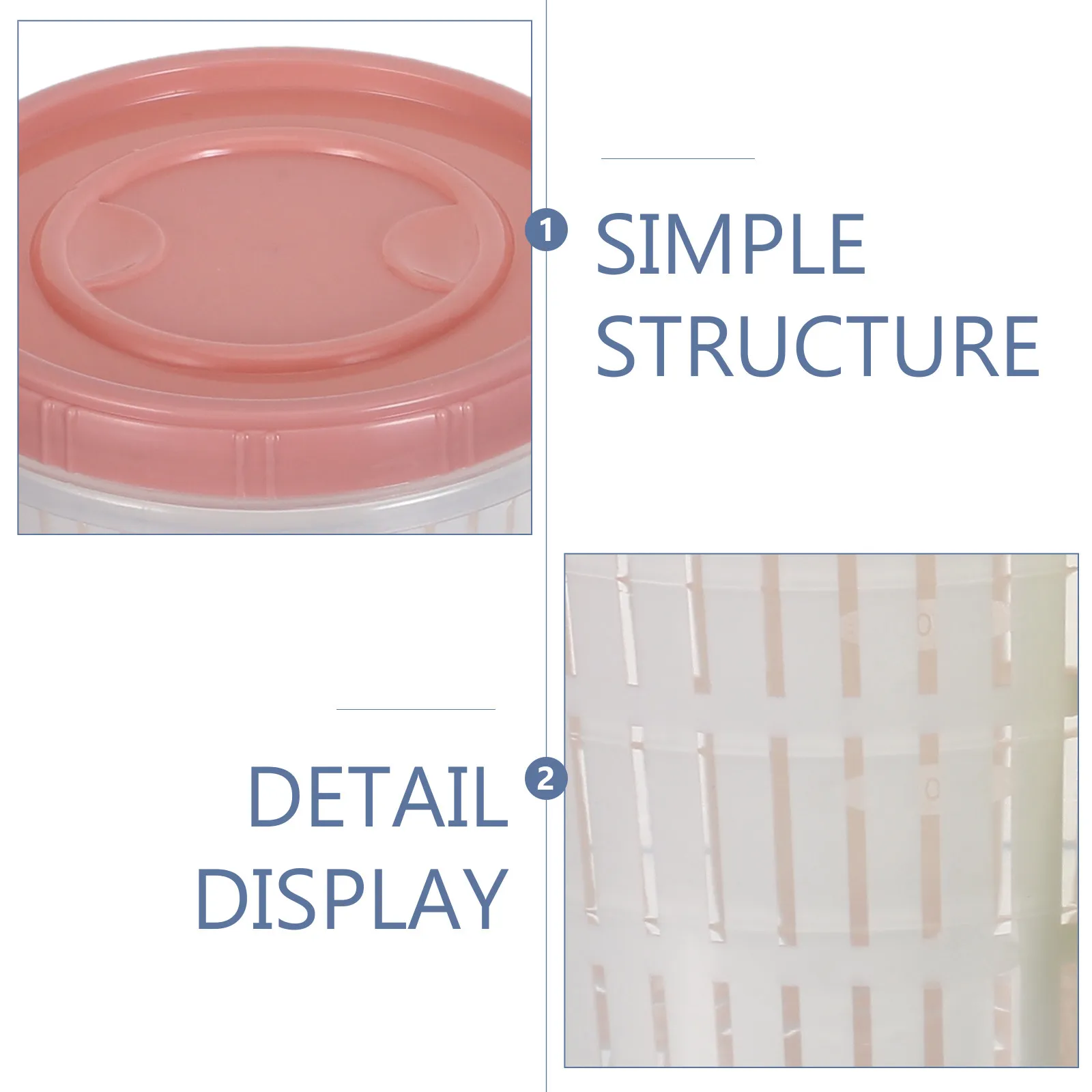 3Pcs Kimchi Fermentation Container Pickle Storage Box Drainage Basket Airtight Lid Refrigerator Fresh Pickled Vegetable Keeper