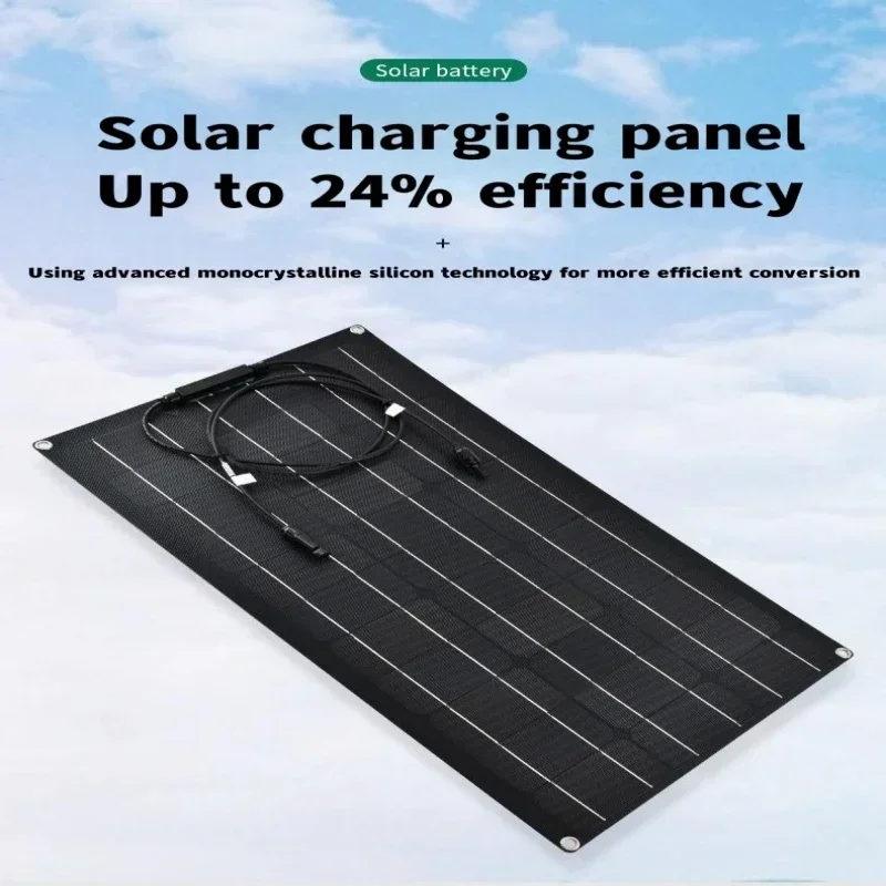 Super Power Solar Panel 500w1000w1500w2000w Suitable For RV Boat Car Household  Camping 18V 36V Battery Charger Solar Panel Kits