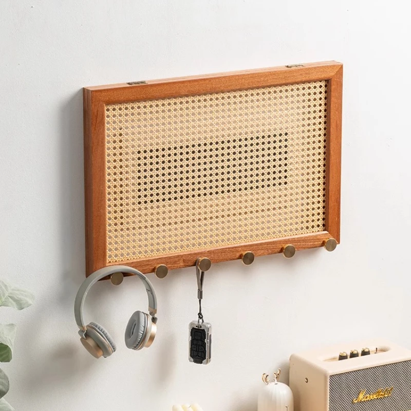 Holzgewebte Rattan-Abdeckung für elektrische Kasten, Wandmontage, Leistungsschaltergehäuse, Wohnzimmer-Wanddekoration, Eingangsbereich, Stromschrank