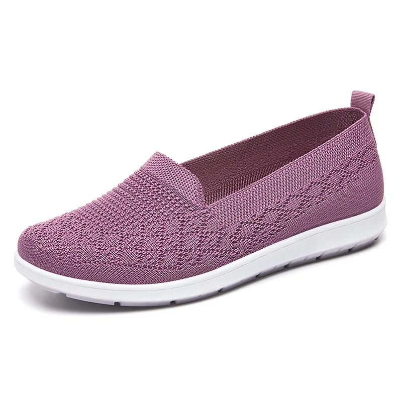 Autumn New Women Sneakers Ladies Breathable Walking Woven Shoes Anti-slip Lightweight Female Flats Casual Shoe Zapatillas Mujer