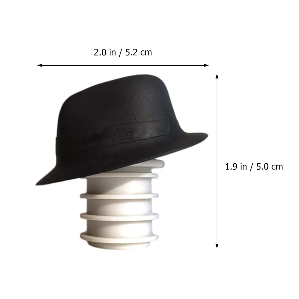 

Cowboy Hat Stopper Silicone Sealer Beverage Plug Sealing Bottle Cork Fits Securely Keeps Fresh Maintains Taste Bottle