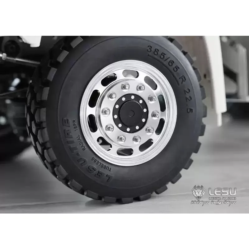 20 Stück Metall M2 Rad-Sicherungsmutter für 1/14 Tamiya RC Muldenkipper für SCANIA 770S R620 VOLVO BENZ Arocs MAN TGX Auto-Zubehör – Detail 5