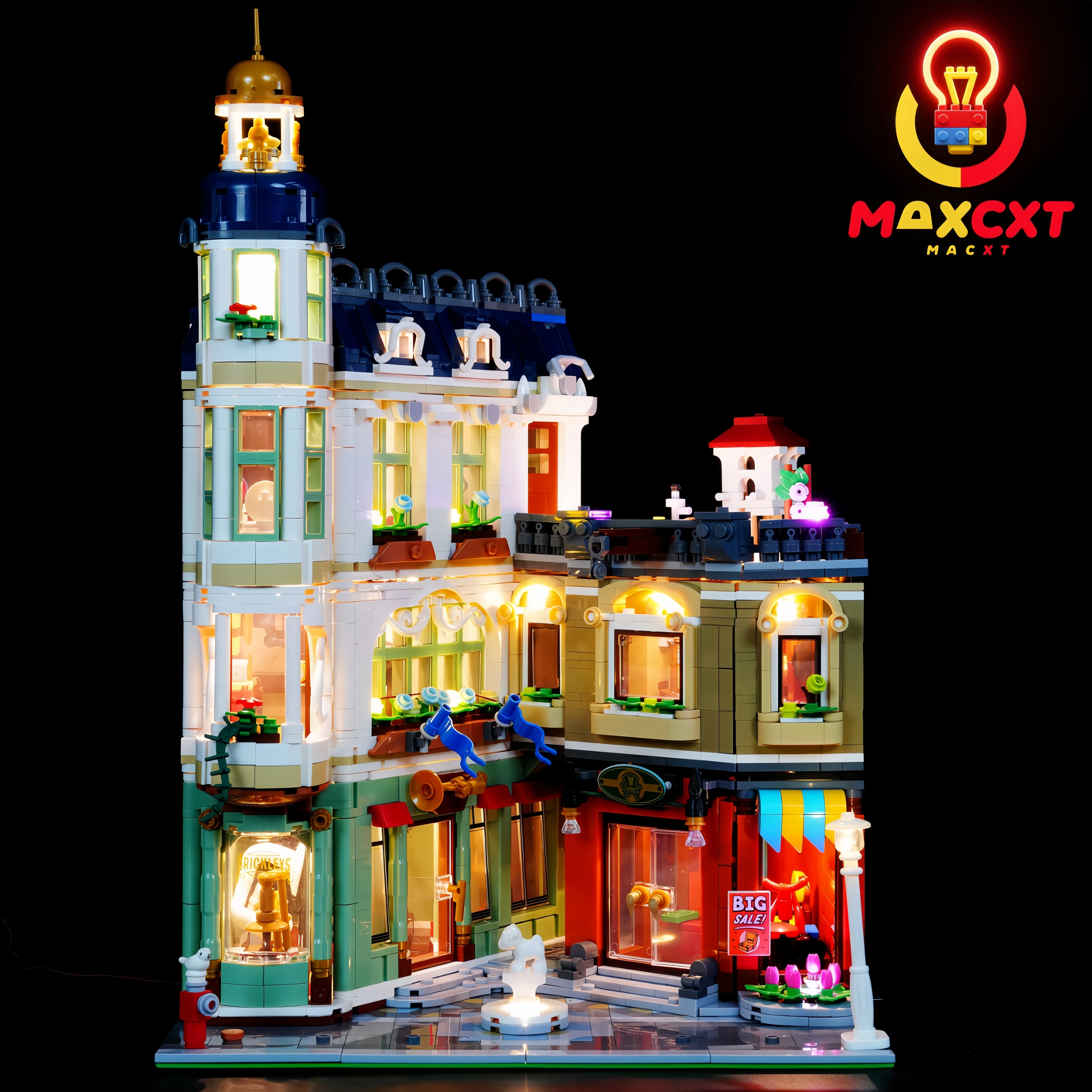 

MAXCXT LED Light For LEGO 11371Shopping Street DIY Decorative Lamp Not Include Building Blocks Set