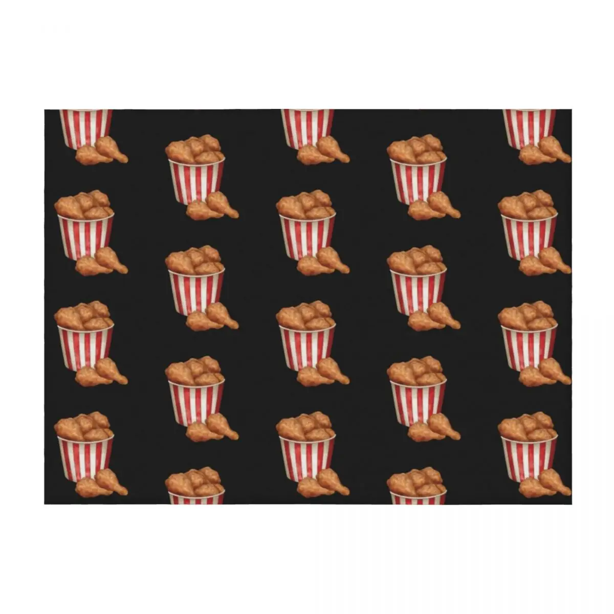 Bucket of Fried Crispy Chicken Throw Blanket cosplay anime Soft Big Bed covers Loose Blankets