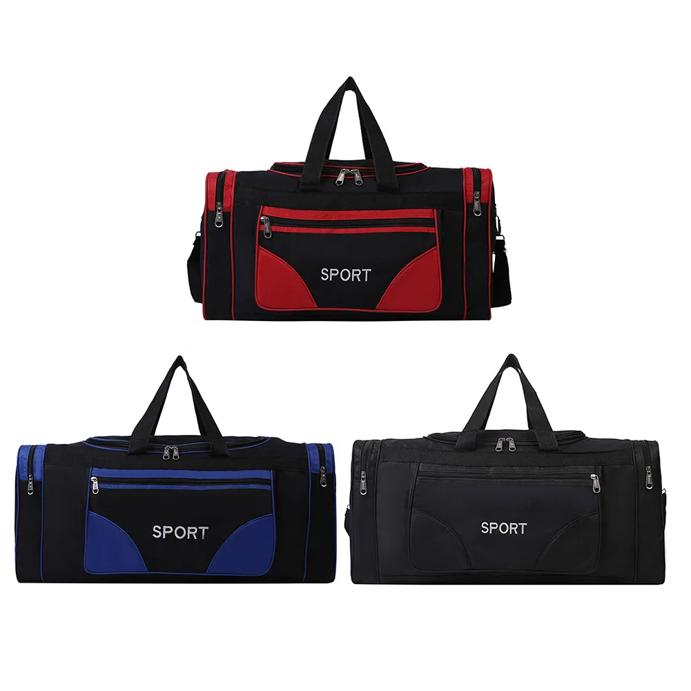 

Oxford Fitness Bag Large Capacity Portable Gym Bags for Men Women (Red)