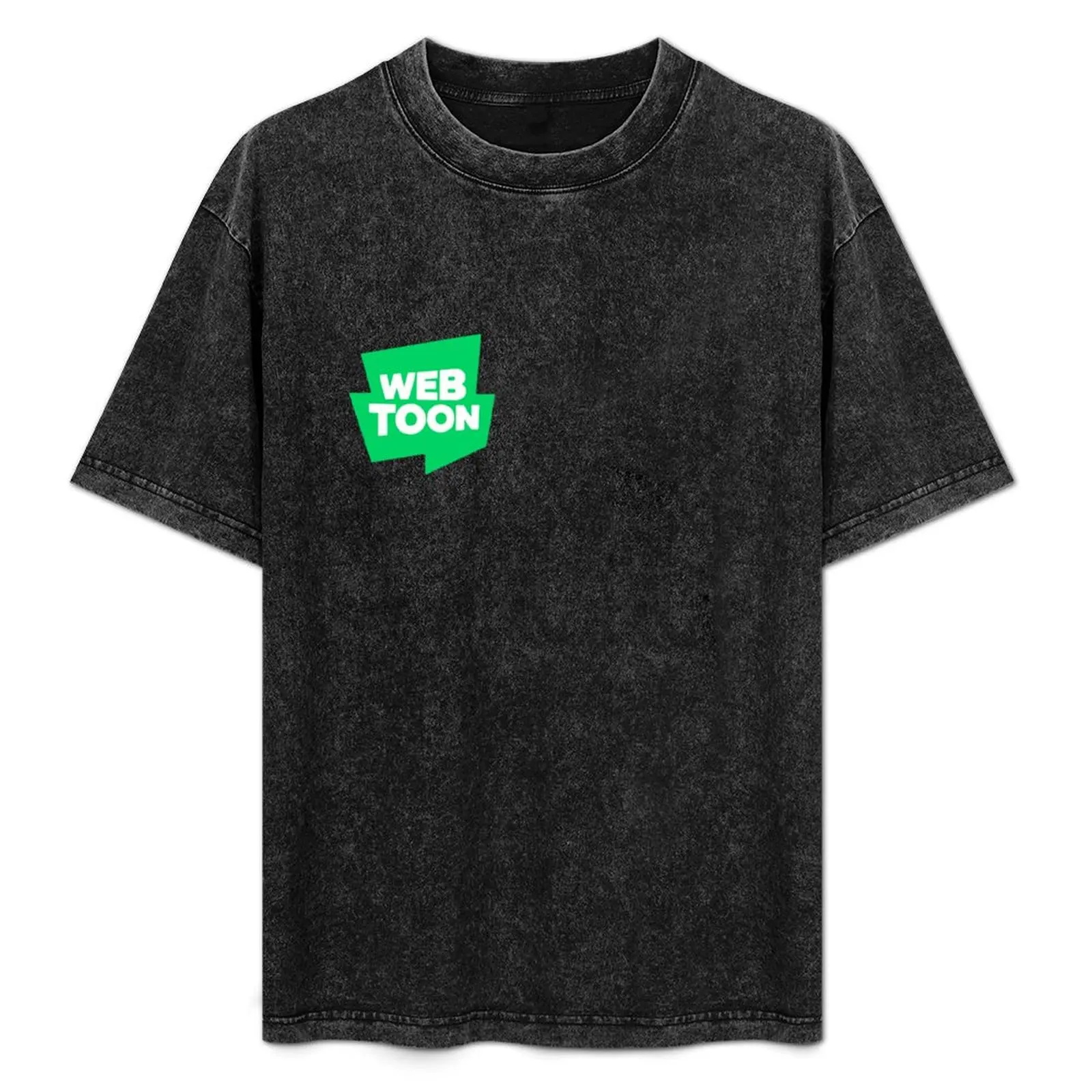 

Webtoon logo T-Shirt Minimalist Plain Crew Neck T-Shirt