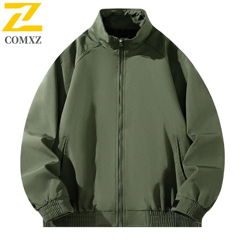 

COMXZ 2025 Men Women Unisex Stand Collar Casual Jacket Chinese Streetwear Sport Lightweight Comfortable Coat